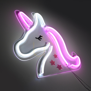 LED nástenné svietidlo Paul Neuhaus NEON-UNICORN 85025-70 – jednorožec, ružovo-biele, 33 cm small 4