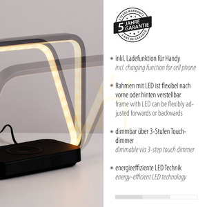 Stolná lampa OMARI 11019-18 čierna 1xLED small 4