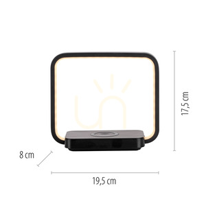 Stolná lampa OMARI 11019-18 čierna 1xLED small 8