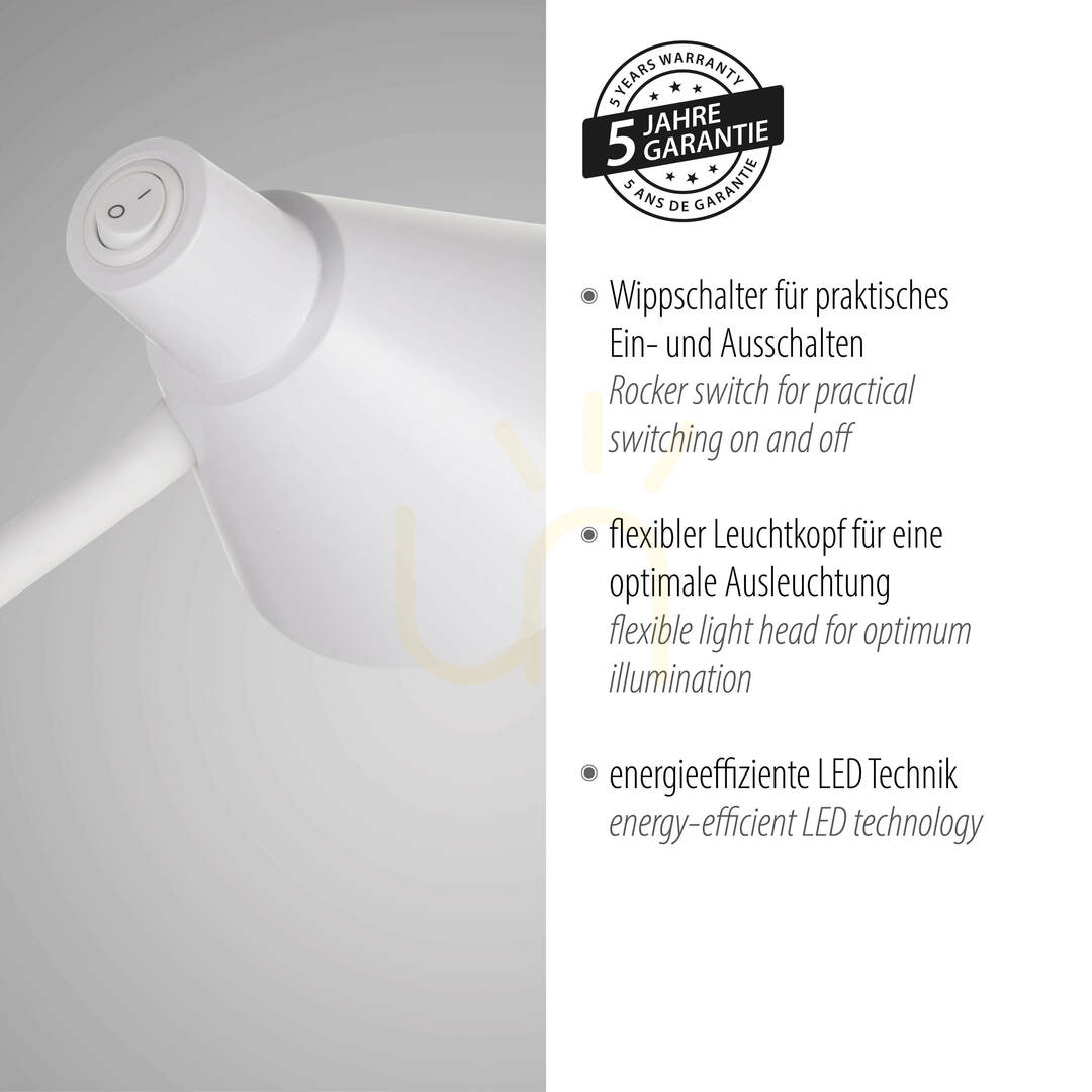 Šou Stolná lampa PIXIE 11248-16 biela 1xLED Stolná lampa PIXIE 11248-16 biela 1xLED