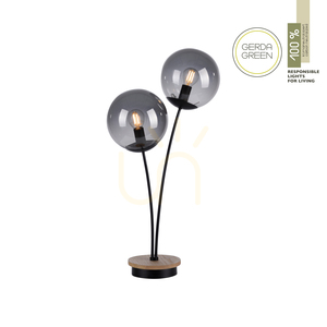 Stolová lampa GREEN WIDOW 11390-79 Black 2xE14. small 1
