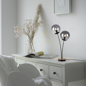 Stolová lampa GREEN WIDOW 11390-79 Black 2xE14. small 2