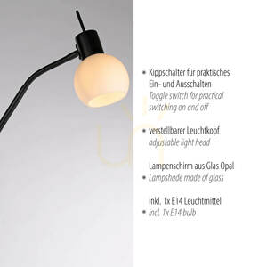 Stojacia lampa LOKI 12157-18 čierna 1xE14 small 3