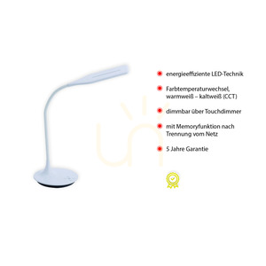 Stolná lampa RAFAEL 13061-16 biela 1xLED small 3