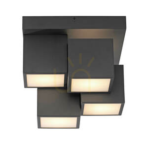 TETRIS Plafond 14114-18 Black 4xLED small 1