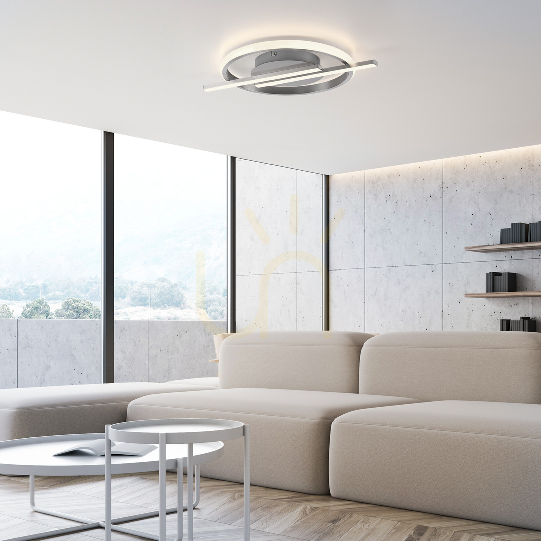 Náhľad KORSA Plafond 14130-55 Silver 3xLED KORSA Plafond 14130-55 Silver 3xLED