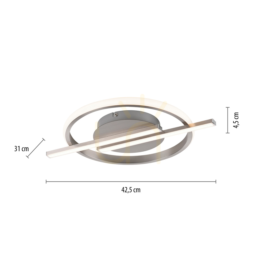 Displej KORSA Plafond 14130-55 Silver 3xLED KORSA Plafond 14130-55 Silver 3xLED