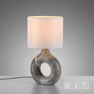 Stolová lampa CARARA 14193-15 Grey 1xE27 12 Stolová lampa CARARA 14193-15 Grey 1xE27 small 12