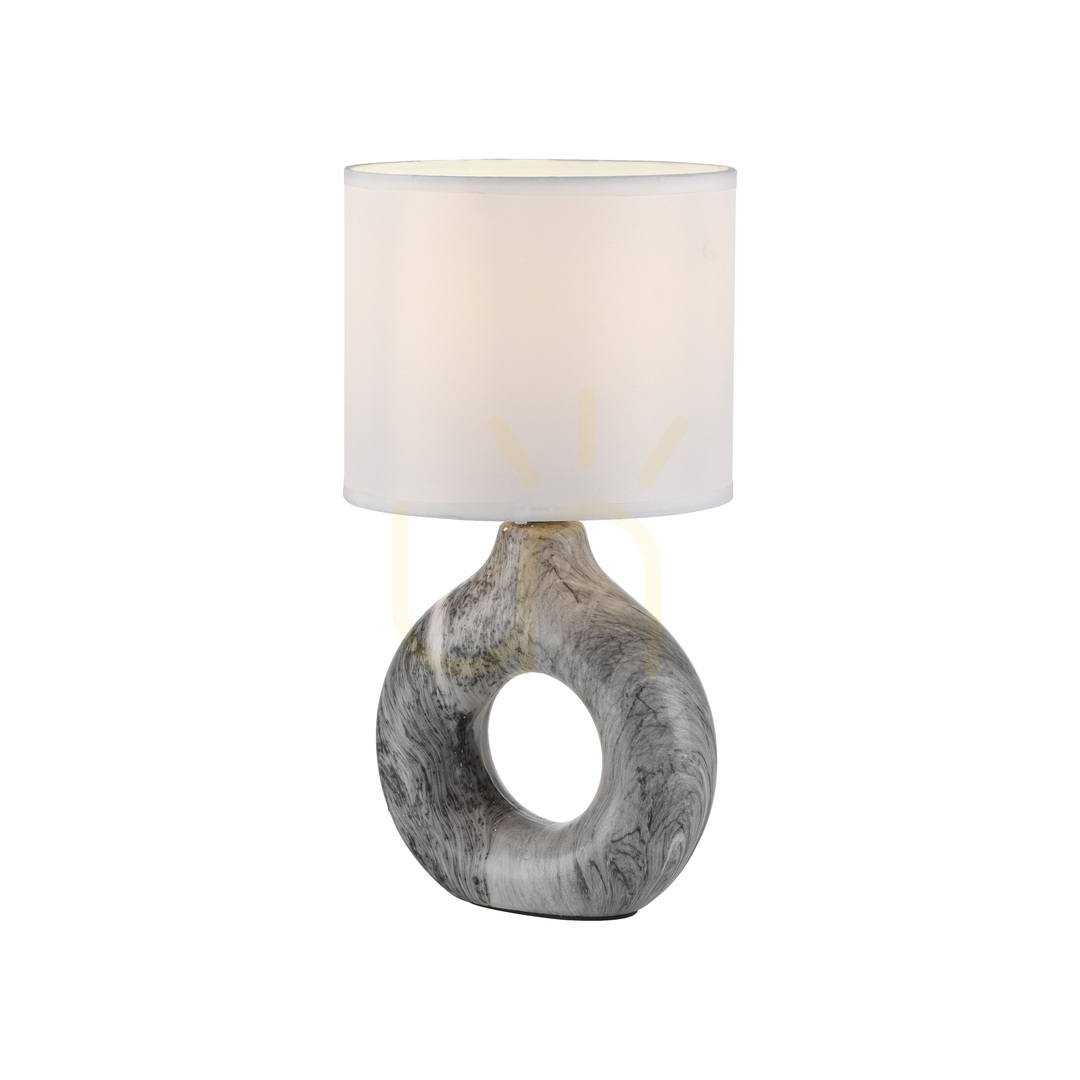 Náhľad Stolová lampa CARARA 14193-15 Grey 1xE27 Stolová lampa CARARA 14193-15 Grey 1xE27