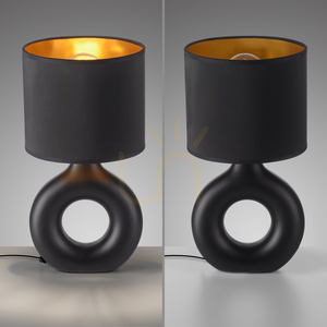 Stolová lampa CARARA 14193-18 čierna 1xE27 small 12