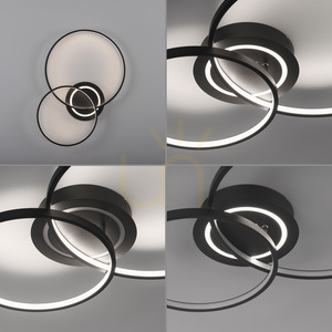 ASMINA Plafond 14540-18 Black 3xLED small 12