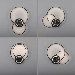 ASMINA Plafond 14540-18 Black 3xLED small 14