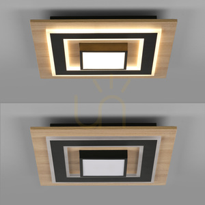 Stropné svietidlo Zuma Line TOLA 14563-18 čierne/drevené LED 30 W small 13