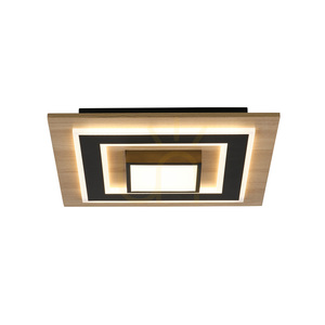 Stropné svietidlo Zuma Line TOLA 14563-18 čierne/drevené LED 30 W small 14