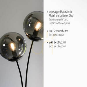 Stolová lampa BIG WIDOW 14605-18 Black 2xE14. small 3