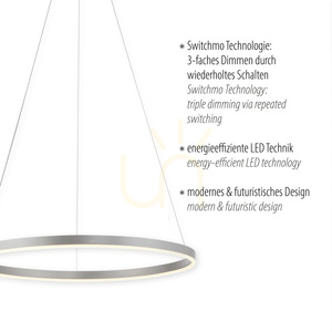 Závesné svietidlo Zuma Line Ritus 15394-95 hliníkové LED 31,5 W small 3