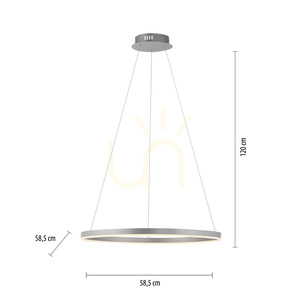 Závesné svietidlo Zuma Line Ritus 15394-95 hliníkové LED 31,5 W small 7
