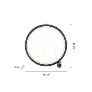 Stolná lampa MINI RITUS 15395-18 čierna 1xLED small 8