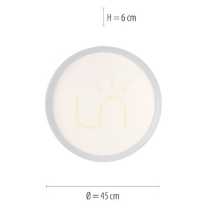 Plafond GALACTICA 15555-16 White 2xLED small 7