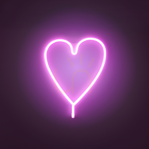 Nástenné svietidlo NEON-HERZ 85020-87 Ružová 1xLED small 8