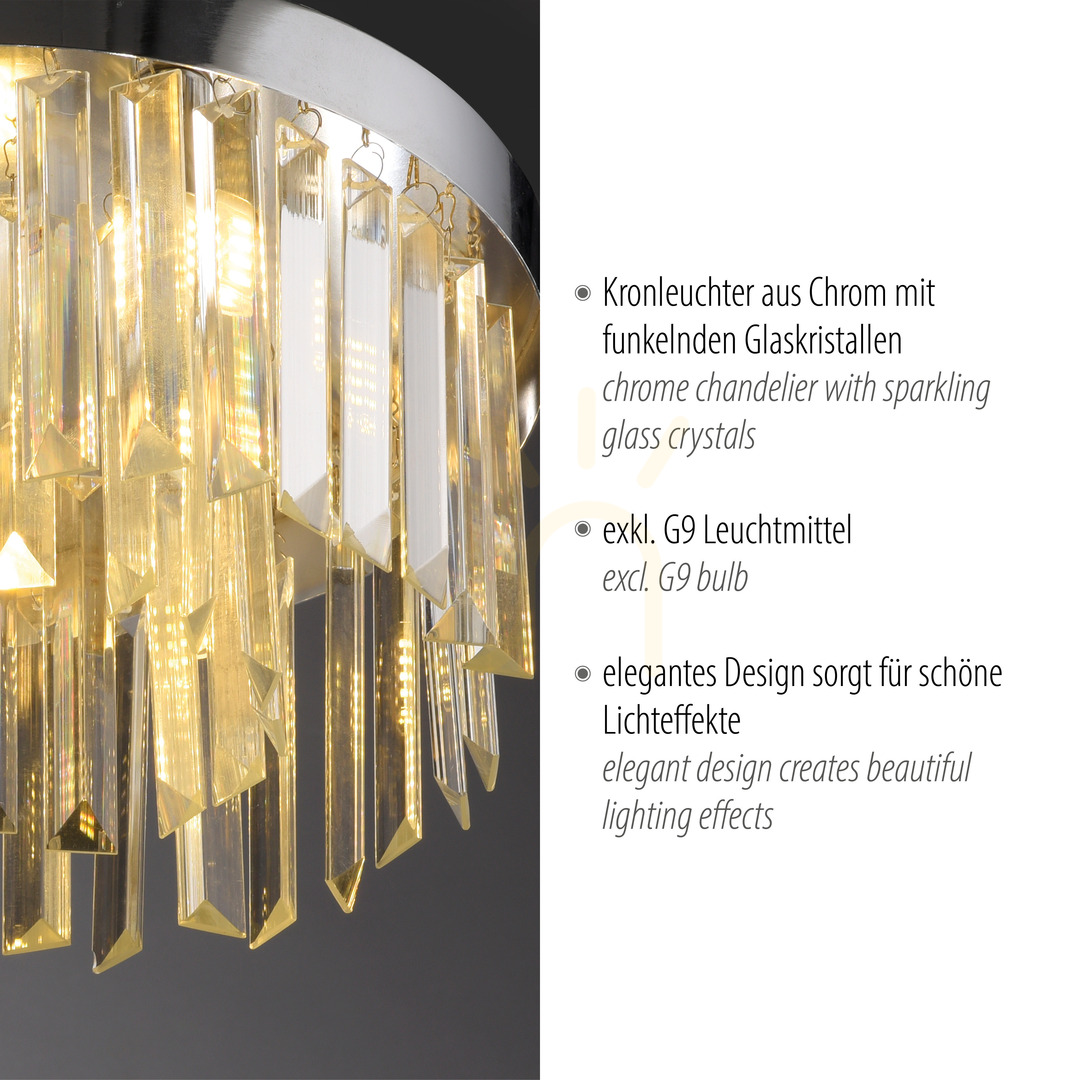 Displej Plafón KULUNKA 15048-17 Chrome 4xG9 Plafón KULUNKA 15048-17 Chrome 4xG9