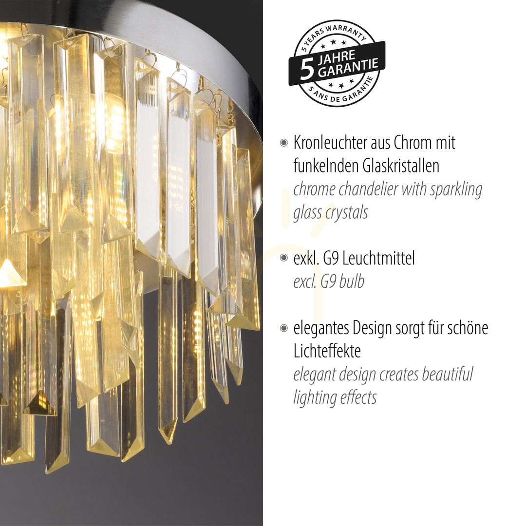 Šou Plafón KULUNKA 15048-17 Chrome 4xG9 Plafón KULUNKA 15048-17 Chrome 4xG9