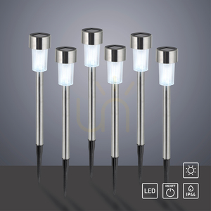 ZUZI-SOL Záhradná lampa 19103-55-6 Strieborná 1xLED small 11