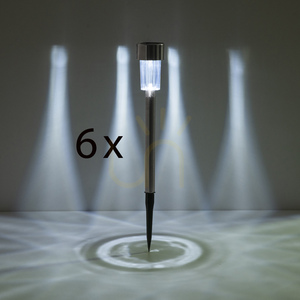 ZUZI-SOL Záhradná lampa 19103-55-6 Strieborná 1xLED small 9