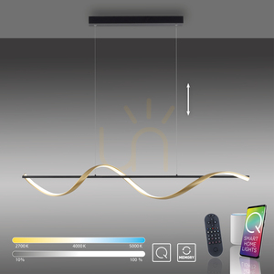 Q-SWING Závesné svietidlo 2385-13 Mosadz 1xLED small 11