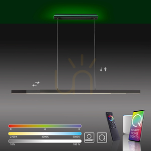 Závesné LED svietidlo Paul Neuhaus Q-ARIAN 2569-13, antracit, CCT RGB small 11