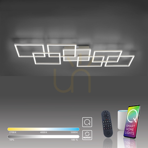 Plafond Q-INIGO 6014-55 Silver 7xLED small 10