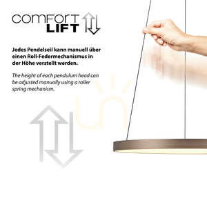 Závesné svietidlo HOOP 2851-36 bronz 1xLED small 6