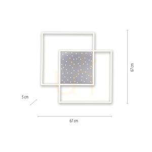 Plafón YUKI 6024-55 Silver 3xLED small 7