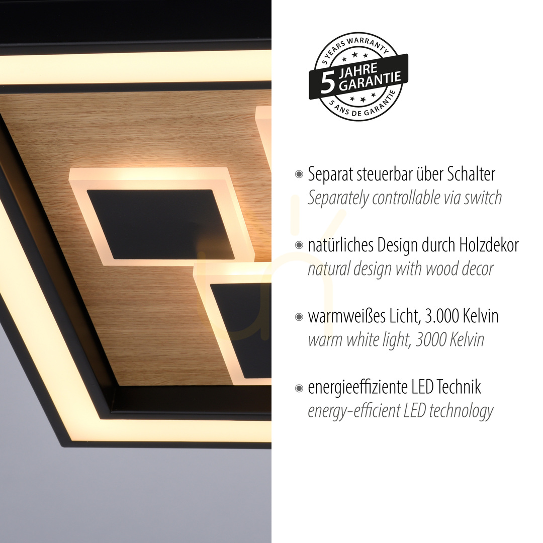 Šou Plafón ELIZA 6283-79 Black 1xLED Plafón ELIZA 6283-79 Black 1xLED