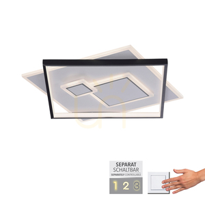 Plafond MAILAK 6390-16 Black 4xLED small 1