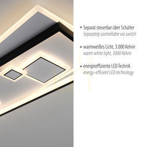 Plafón MAILAK 6391-16 Black 8xLED small 3
