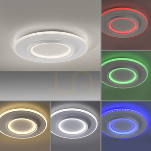 Stropné LED svietidlo Q-KALINA 6503-16 biele Ø50 cm 41 W RGB + CCT 2700-5000 K small 5