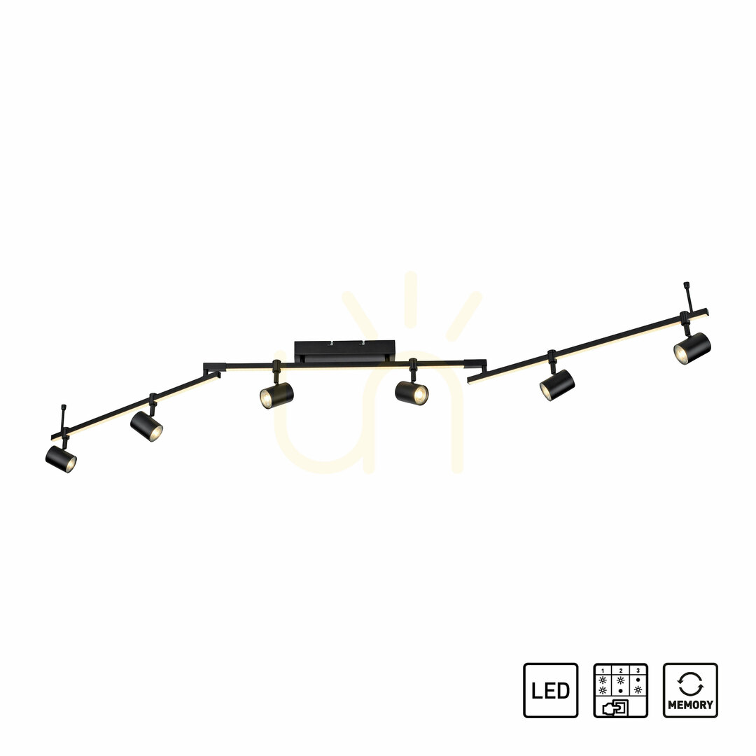 vyhliadka Plafón BARIK 6526-18 Black 7xGU10 Plafón BARIK 6526-18 Black 7xGU10