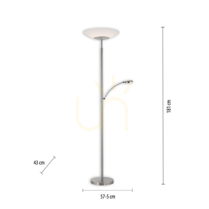 ALFRED 655-55 Silver 2xLED stojaca lampa small 7