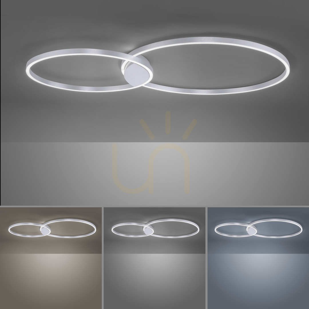 Šou Q-KATE Plafond 6590-95 Silver 2xLED Q-KATE Plafond 6590-95 Silver 2xLED