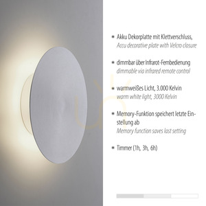 AKKU-PUNTUA nástenné svietidlo 8152-95 strieborná 1xLED small 3