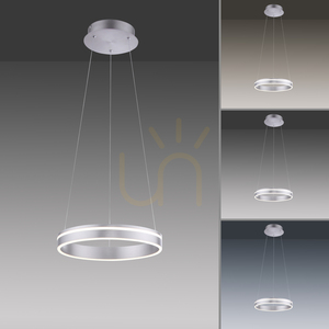 Závesné svietidlo Q-VITO 8410-55 strieborné LED Ø 40 cm s diaľkovým ovládačom small 5