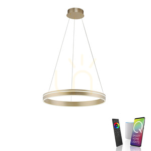 LED závesné svietidlo Paul Neuhaus Q-VITO 8411-60, matná mosadz, Ø 59 cm 1 LED závesné svietidlo Paul Neuhaus Q-VITO 8411-60, matná mosadz, Ø 59 cm small 1