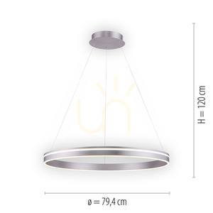 Závesné svietidlo Zuma Line Q-VITO 8412-55 strieborné LED 65 W small 7