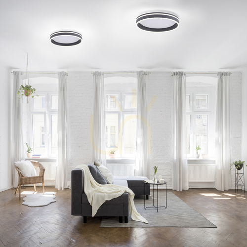 Skontrolujte LED stropné svietidlo Q-VITO 8414-13 40 cm 33 W 2700–5000 K ZigBee antracit