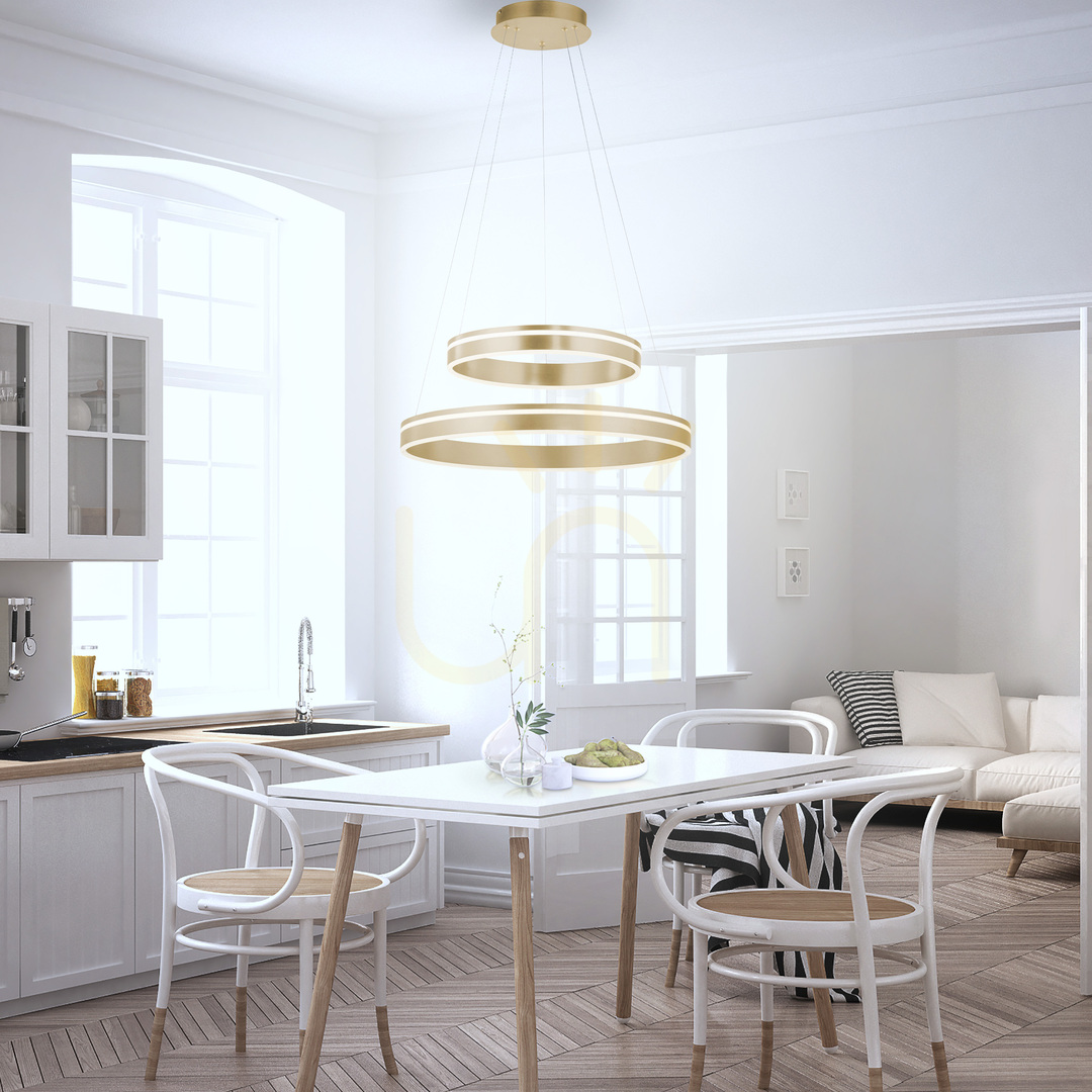 Náhľad Q-VITO 8420-60 Hnedé závesné svietidlo 2xLED Q-VITO 8420-60 Hnedé závesné svietidlo 2xLED