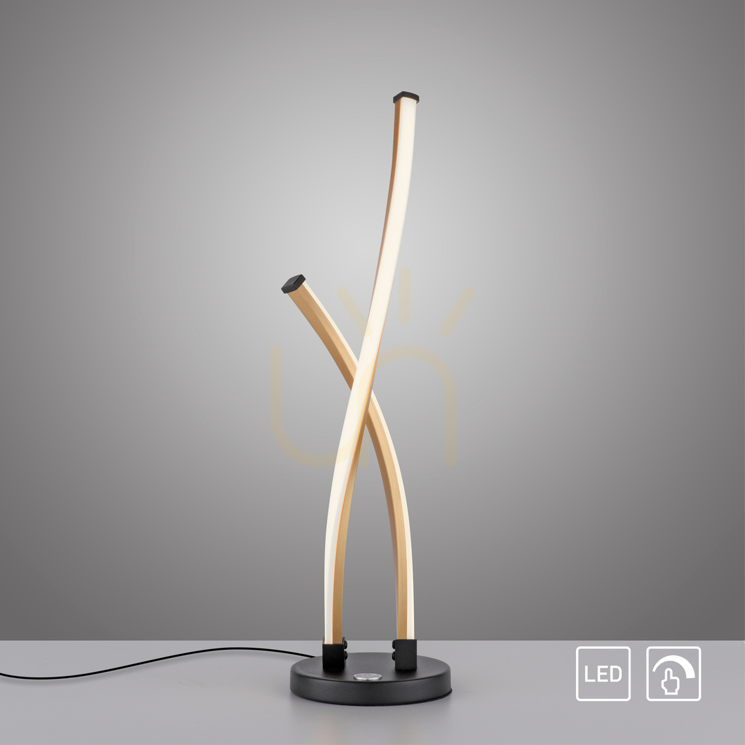 vyhliadka Stolová lampa POLINA 9141-18 Gold 1xLED Stolová lampa POLINA 9141-18 Gold 1xLED