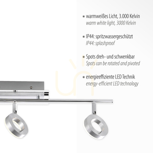 SILEDA plafond 6785-96 Silver 3xLED 3 SILEDA plafond 6785-96 Silver 3xLED small 3