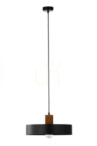 Závesná lampa Sigma RIF WOOD 1 L čierna/svetlohnedá 41860 small 0