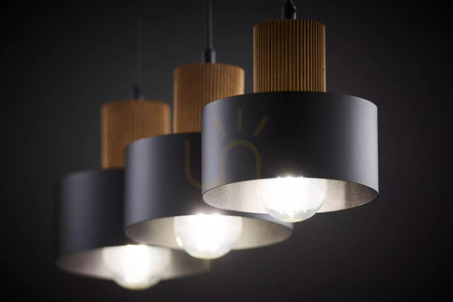 Skontrolujte Závěsné svítidlo Sigma RIF WOOD 3 černé/hnědé E27 41862